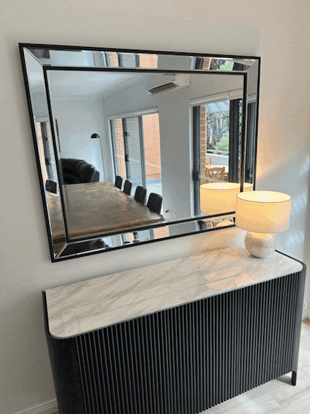 Nixie Black Wall Mirror