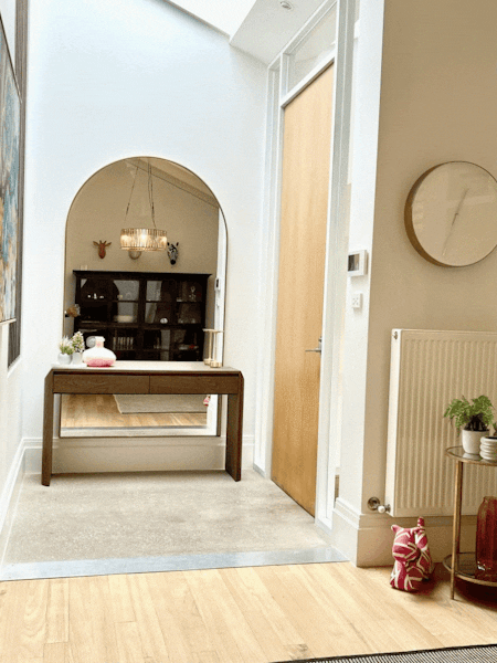 Alva Brass Arch Full Length Mirror