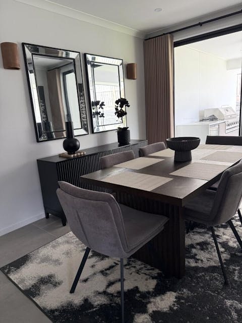 Nixie Black Wall Mirror