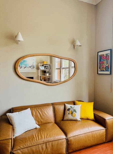 Chris Oak Wall Mirror