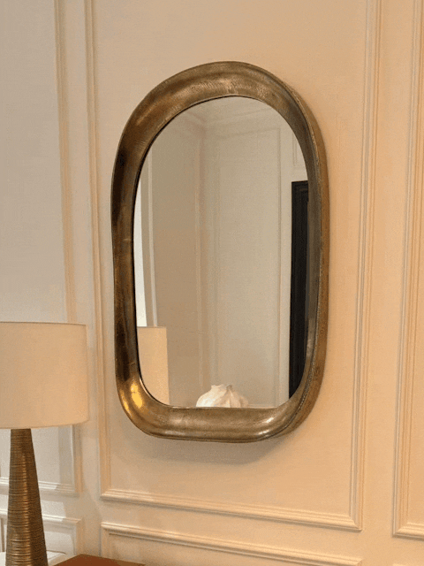Uttermost Bradano Brass Arch Wall Mirror