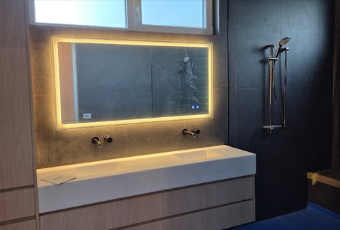 Dario Rectangle Frontlit and Backlit LED Mirror with Adjustable LED Colour - Frameless