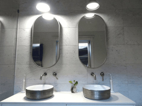 Avid Brushed Nickel Oval Wall Mirror