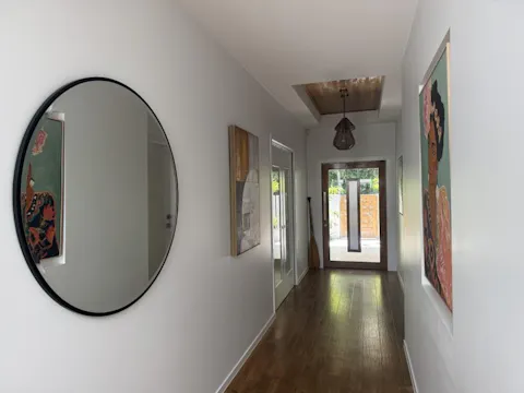 Hector Beveled Round Wall Mirror