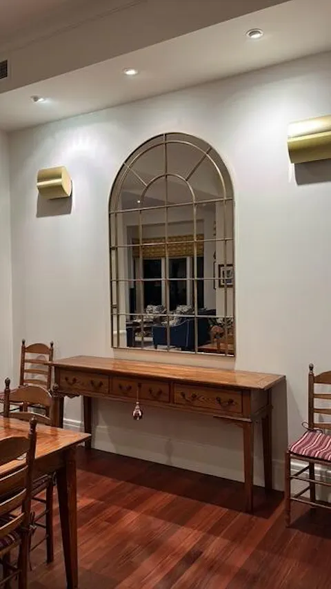 Nila Gold Arched Wall Mirror