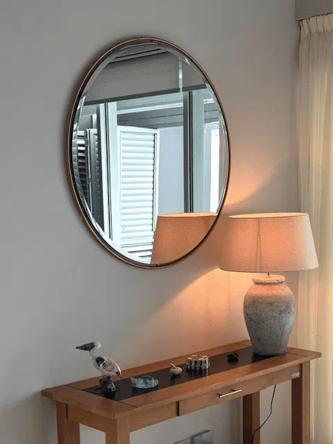 Uttermost Canillo Round Gold Wall Mirror