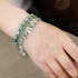 Emperor Stone Series Aquamarine Chip and Green Aventurine Combination Multi-Layer Bracelet