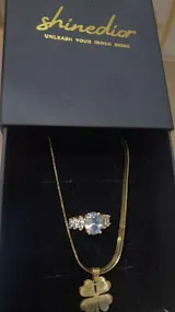Lucky Clover Gold Pendant Necklace