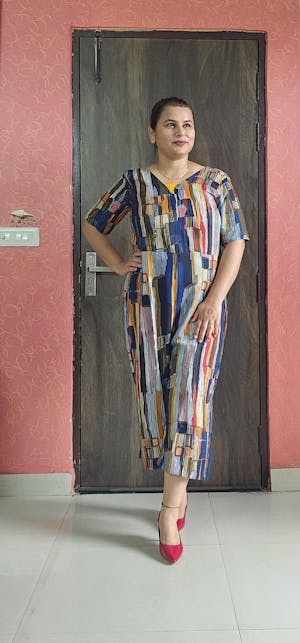 Multi Color Striped Printed Rayon Jumpsuit