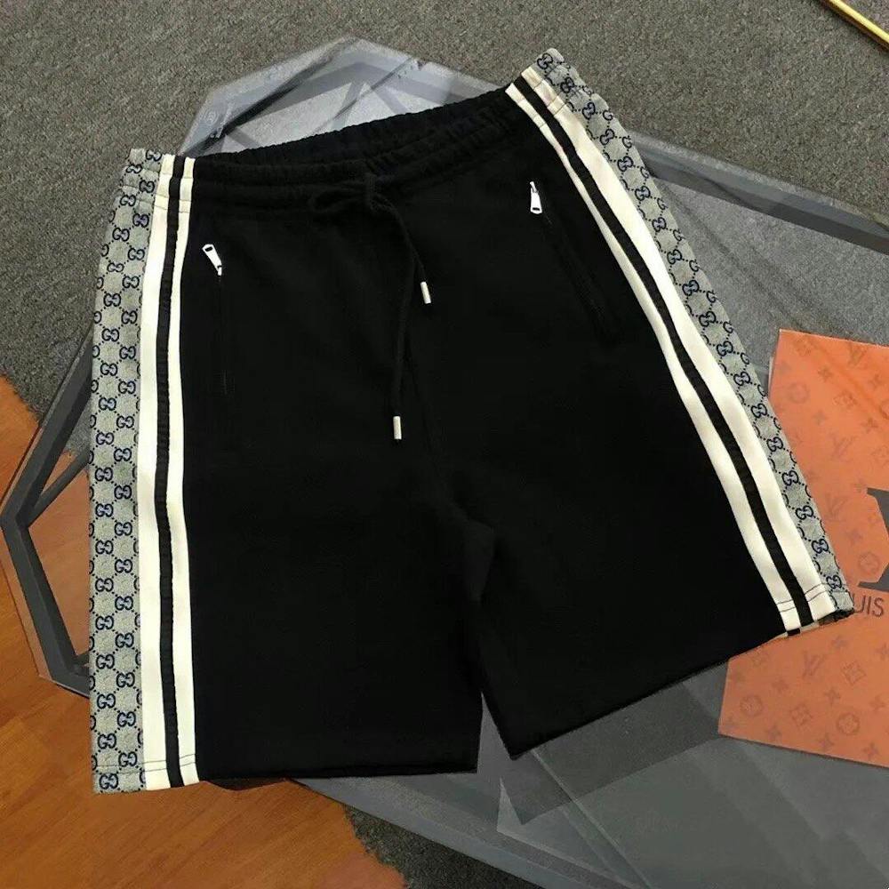 250212 Classic ribbon patchwork knitted cotton shorts