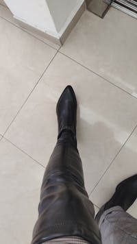Lichidare stocuri - preturi extrem de mici 35 Cizme negre lungi fara toc Stretch ZEP