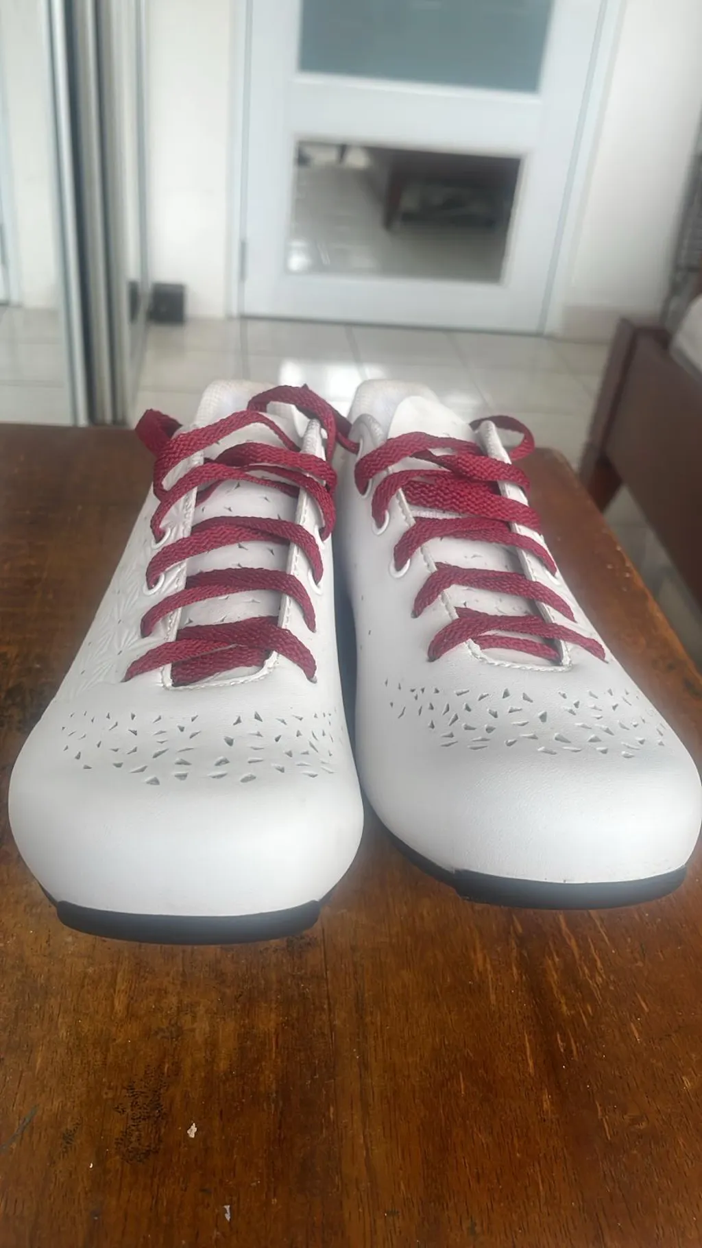 long maroon lace dress V-Neck Burgundy Deep Lace Sweep Train Backless Long Prom Gown, MP450 main image 0