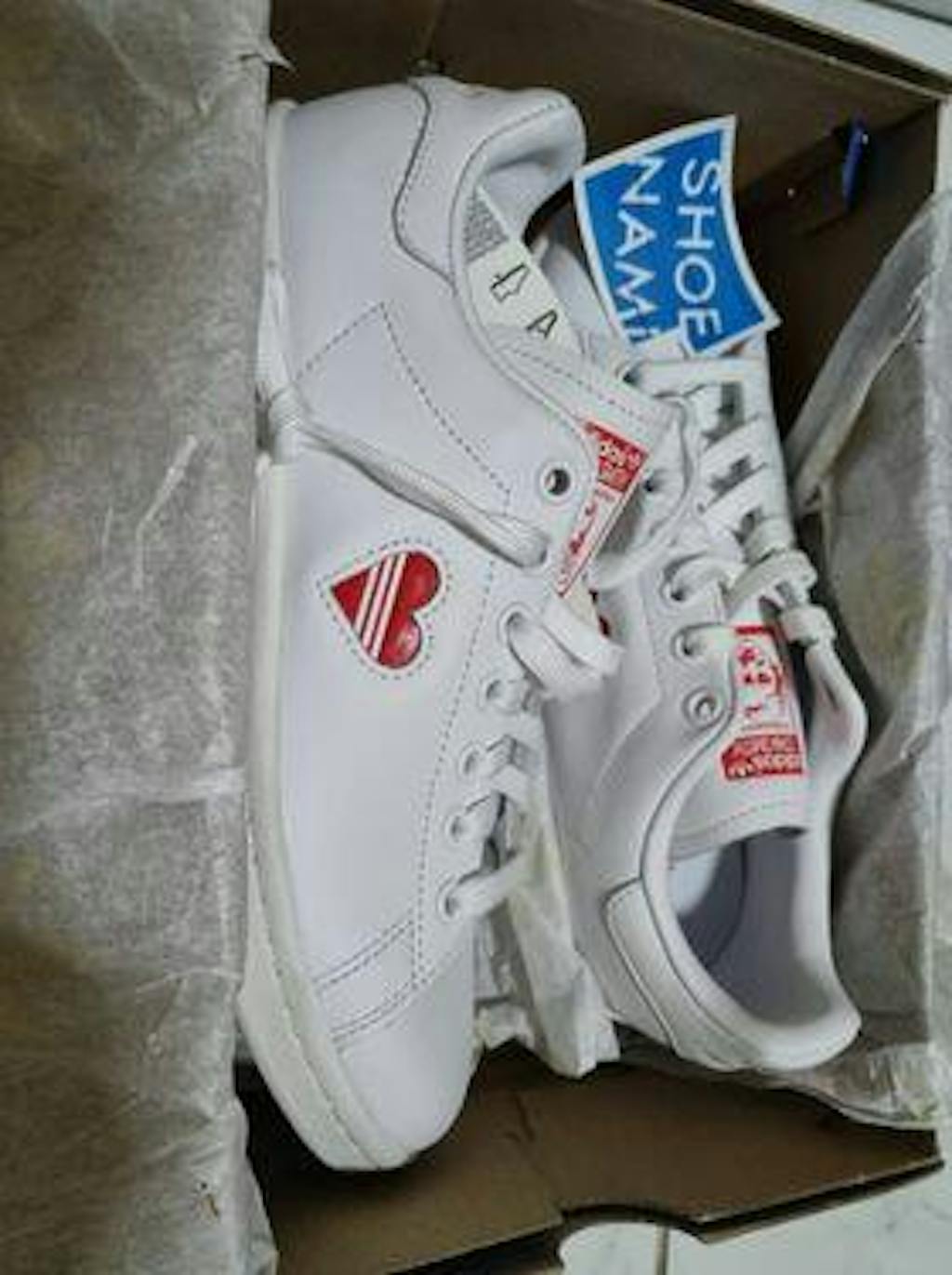 adidas stan smith heart red