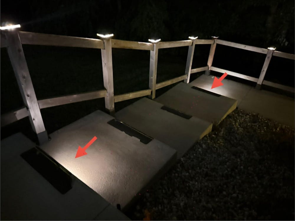 Outdoor Solar Step Lights, 33 LEDs and IP66 Waterproof - Ideal for Concrete Stair, Entryway, Porch, and Patio