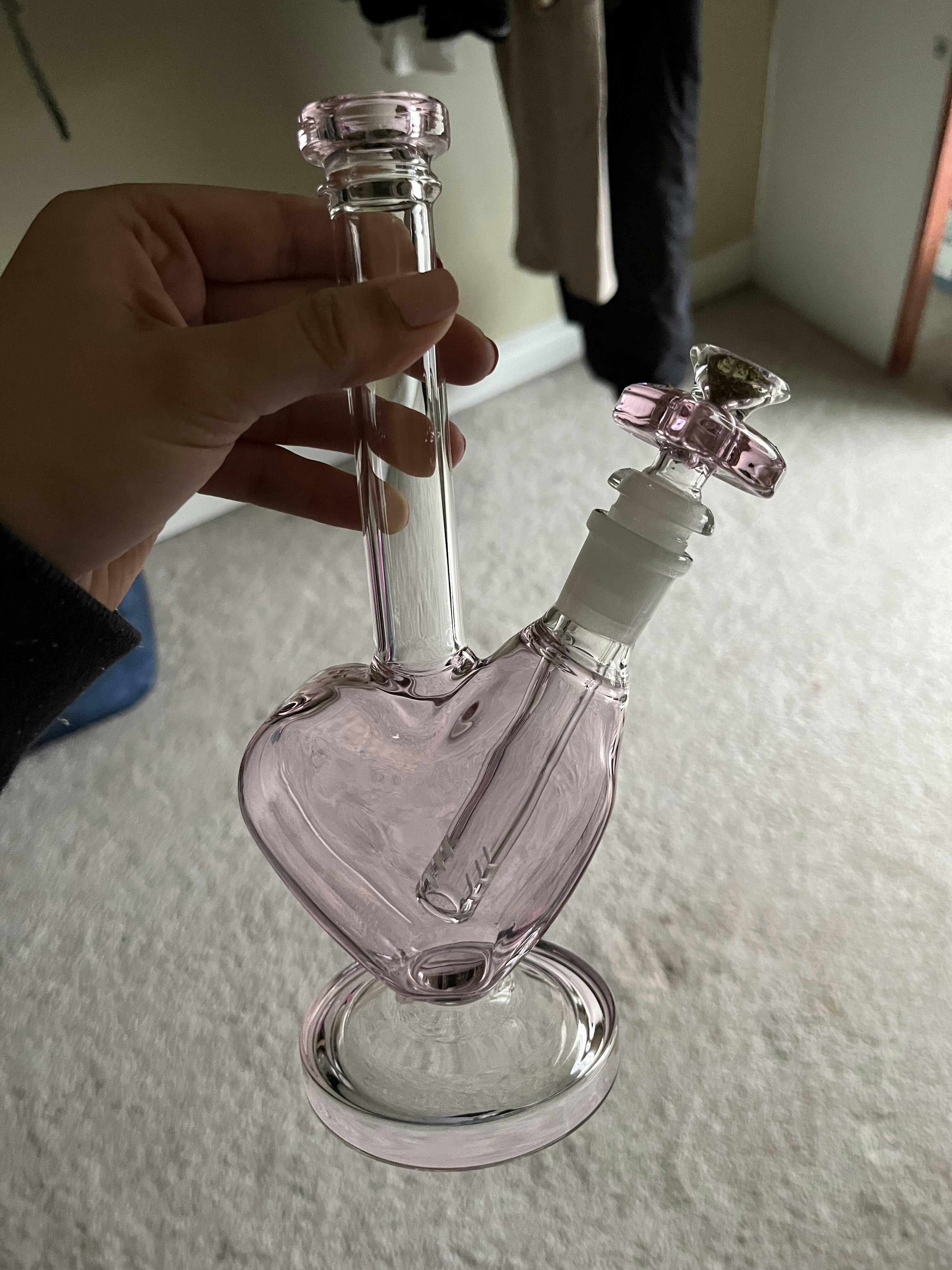 Heart Water Pipe- Pink – Shop Burning Love