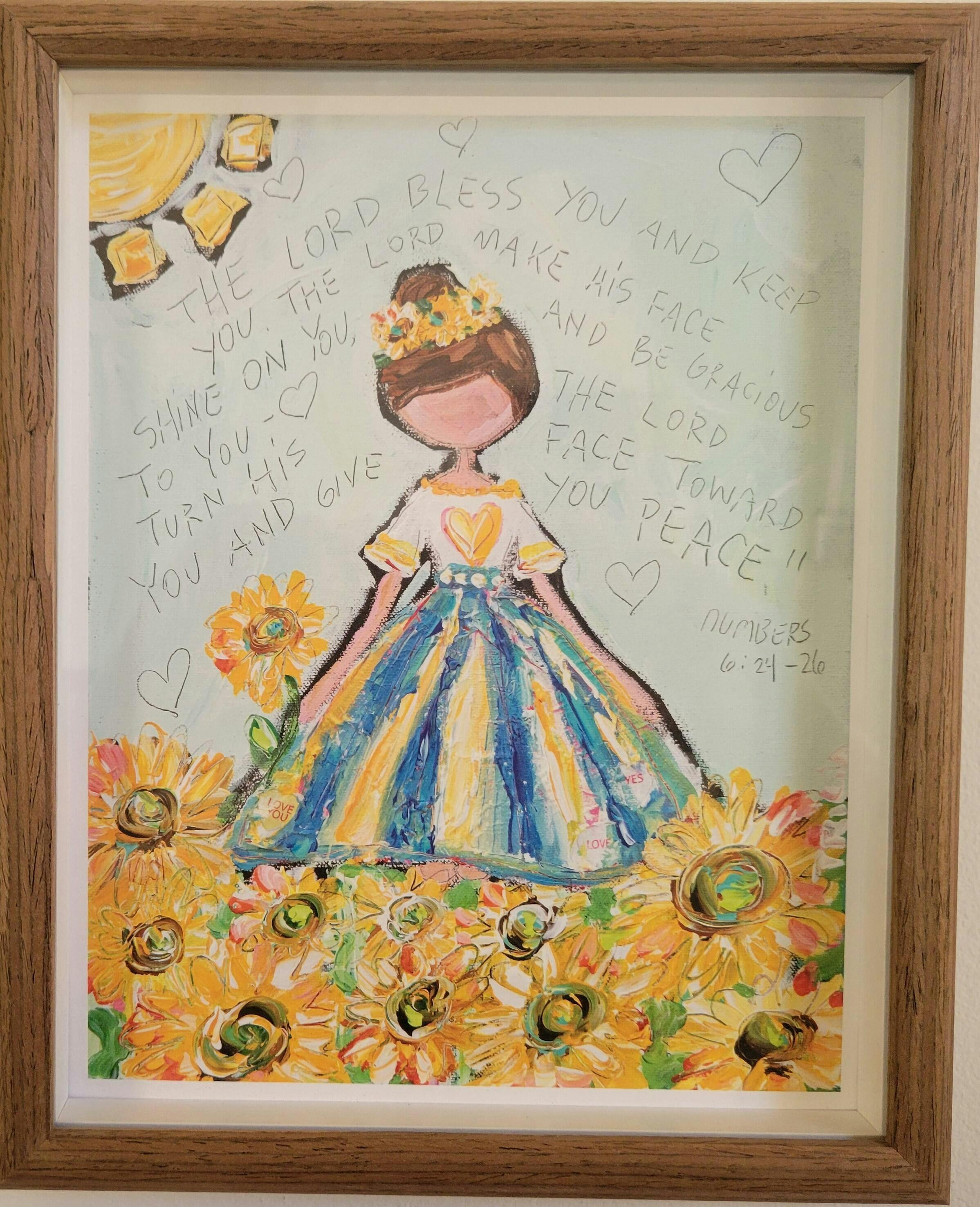 Sunflower Girl Print