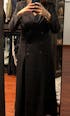 Black Triple button Suit Abaya