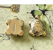 Raw Pyrite Turtle With FREE Selenite Plate