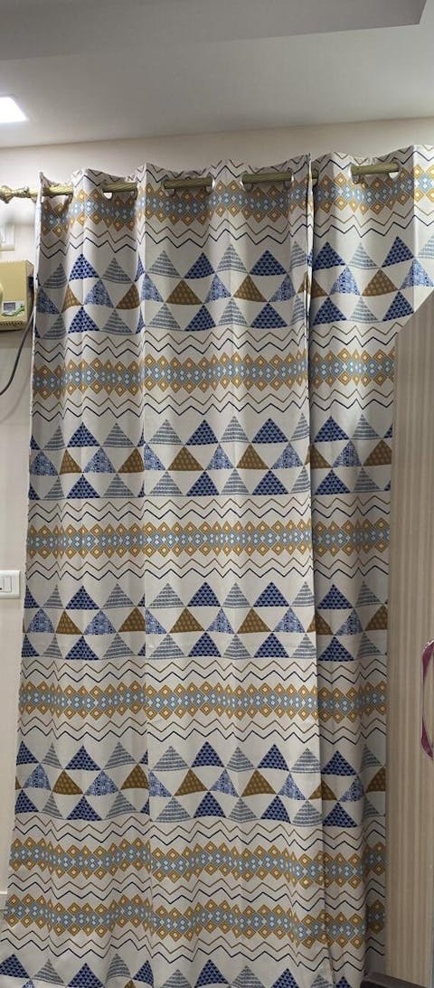 Premium Blackout Geometric Curtains - Ethnic Art of Pyramids(Set of 2)