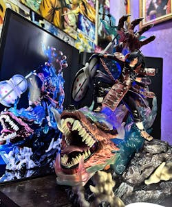 Naruto Anime Figures Uchiha Madara on kurama Action Figure | 40 Cms |