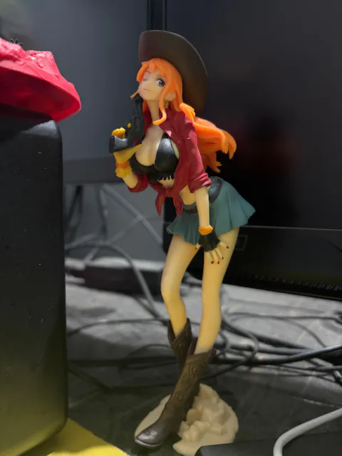 One Piece Cowboy Nami Action Figures Cute Weeb Manga Collectible Treasure Cruise World Journey | 19 cms |