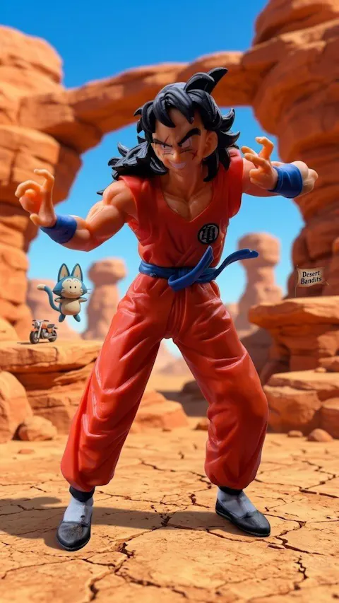 Dragon Ball Z Anime Yamcha Self Standing Action Figures PVC | 16 CMS |