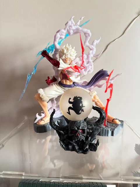 One Piece Luffy Gear 5 premium figure with onigashima lamp | 17 CMS |