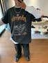 250212 New city night scene direct print wash to make old T-shirts