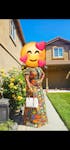 Leona African ankara print short sleeve dress