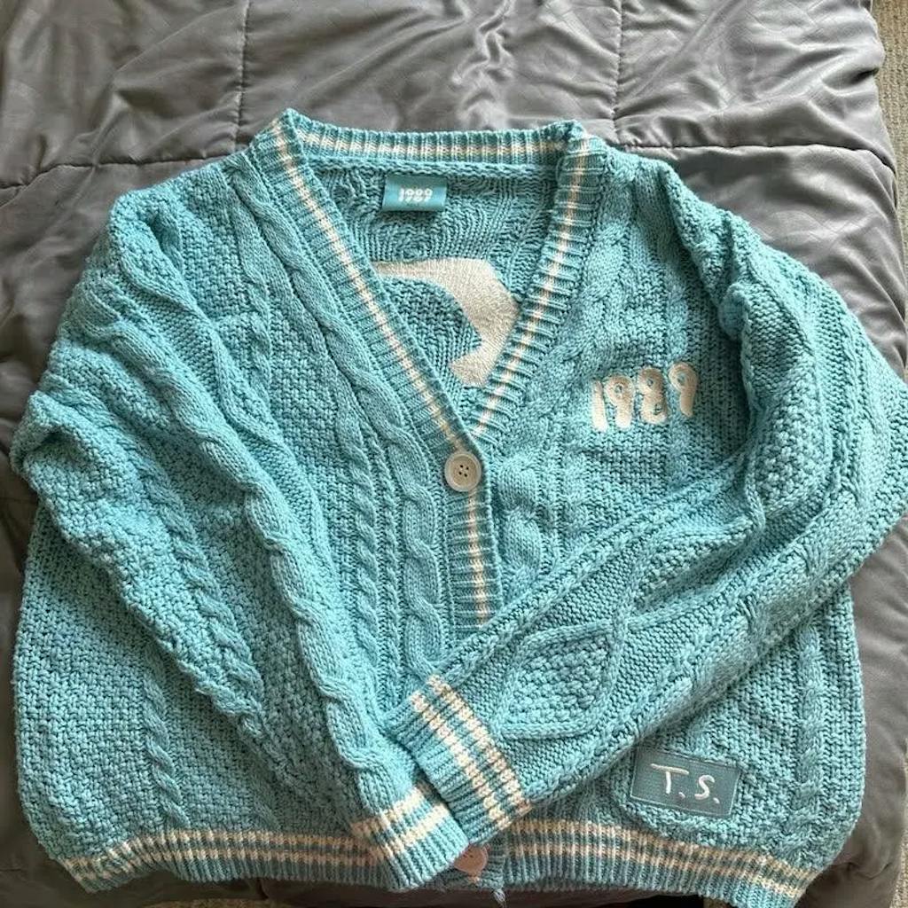 1989 Cardigan Taylors Version, Sky Blue Cardigan Sweater