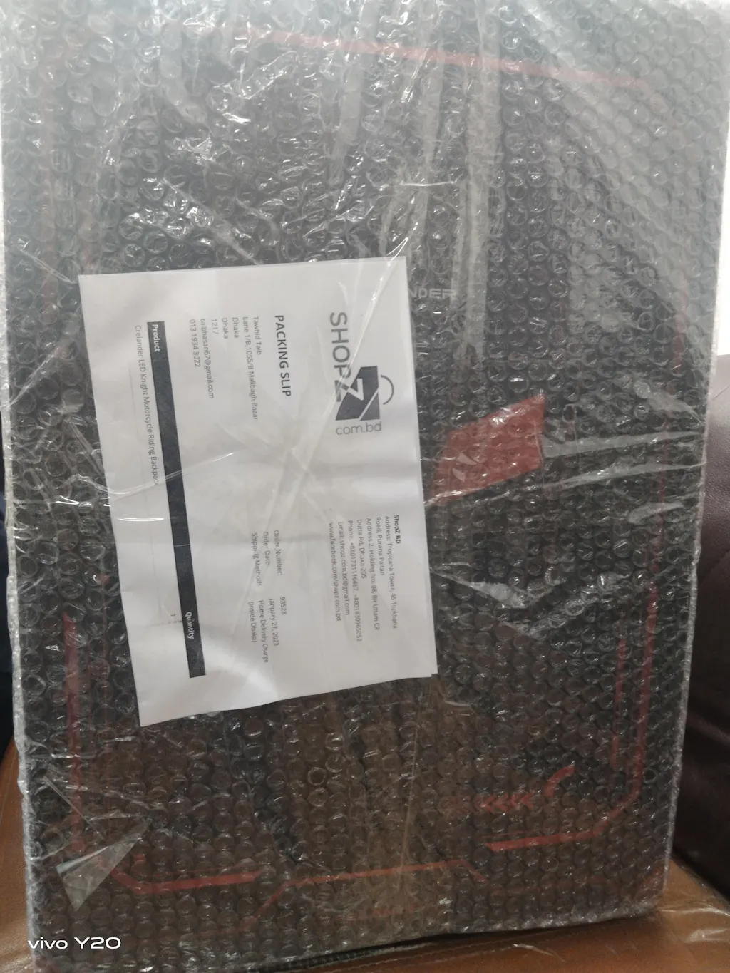 Crelander LED Knight Motorcycle Riding Backpack Price in Bangladesh