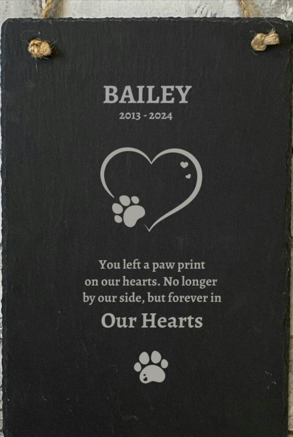 Dog Memorial Plaques Ireland Personalised Engraved Keepsake Plaque