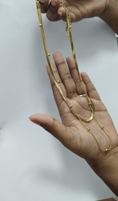 Double Layer Round Beads Necklace