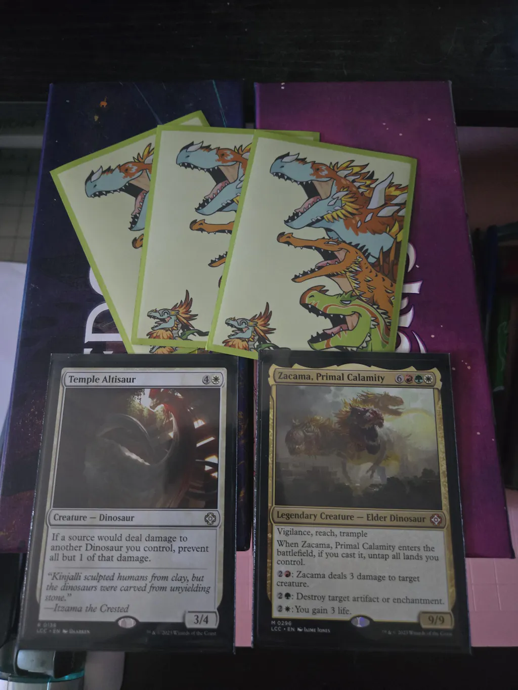 dinosaur card sleeves mtg Sleeves (100ct) Jurassic Park Twenty Sided