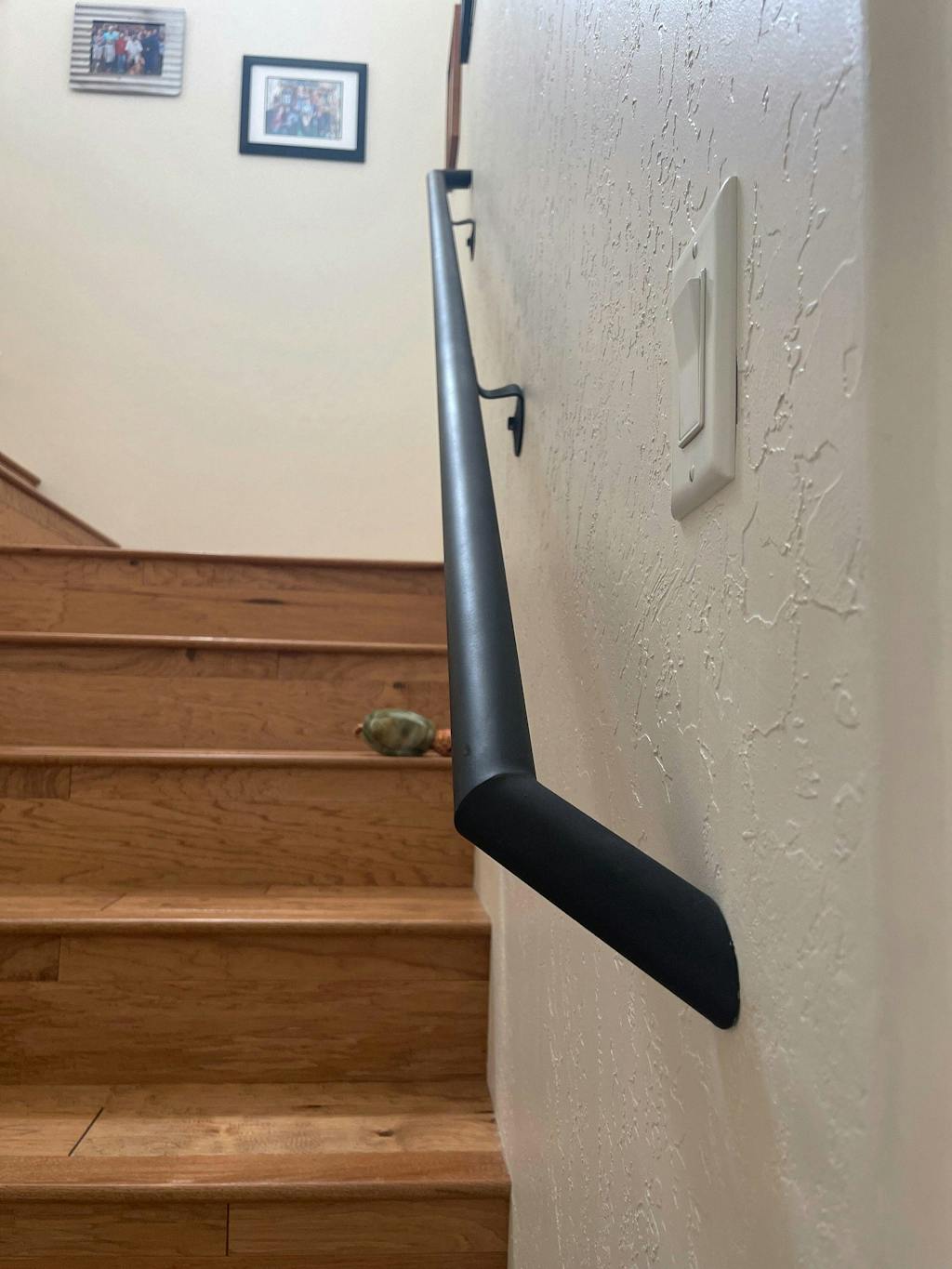 Round Metal Handrail | Wrought Iron Handrail | Angled Model – SI Handrails