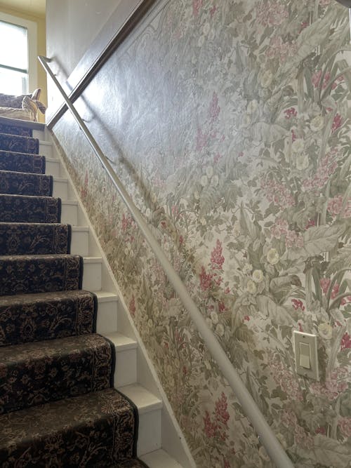 Round Metal Handrail - Custom Made 1.5'' Wrought Iron Handrail with Right Angled Elbow and Flat Black Finish