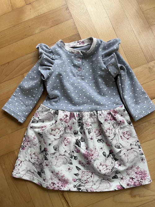 Dětské šaty s volánkem a legou "Penelope" 62 - 134- PDF střih