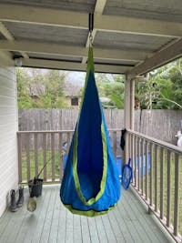 Blue Waterproof Outdoor Sensory Swing Pod Chair