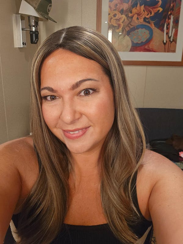 Lusta Silk Top Topper, "Dark Brown with Highlights" (R3452)