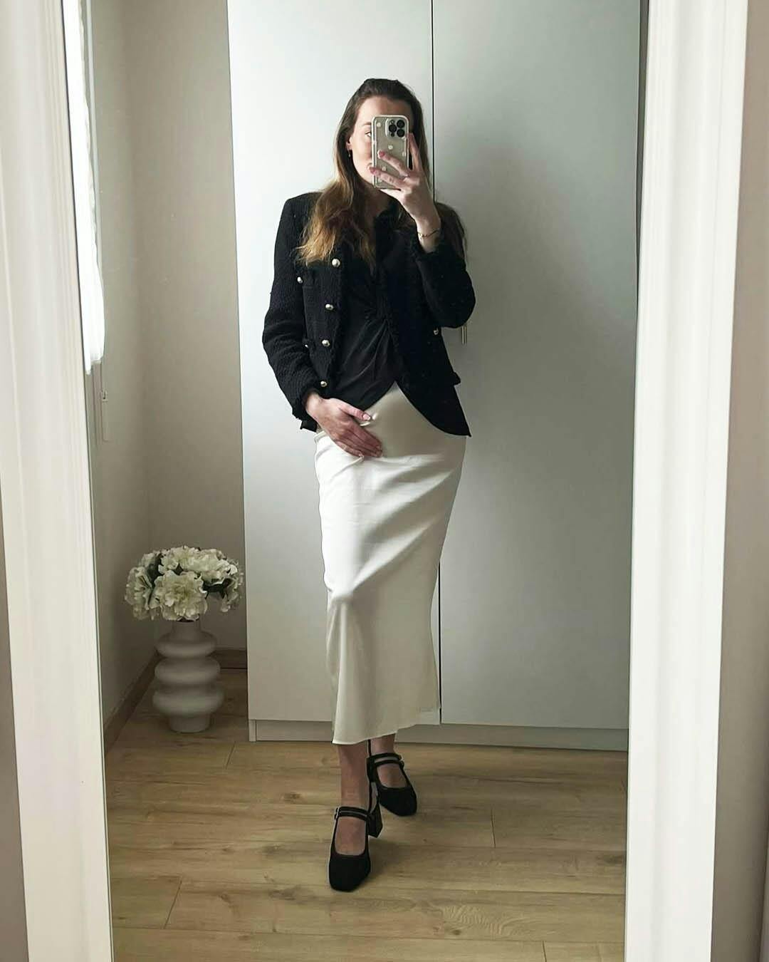 19M-SKRT | Silk A-Line Maxi Skirt – SILKSILKY