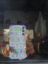 Clear Silicone Case Booklovers Purple