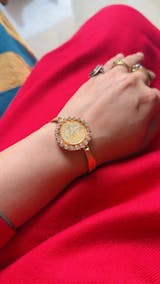 Gold Plated Silver Coin Kada