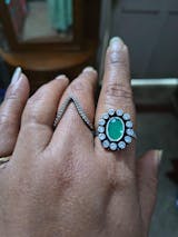 Jadau Cocktail Silver Ring