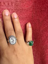 Charming Rava Wire Work Silver Ring