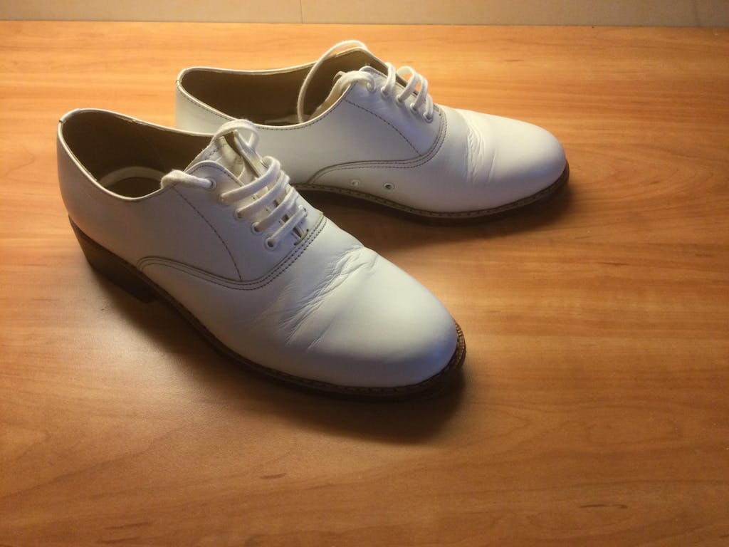 WHITE NAVAL SHOES