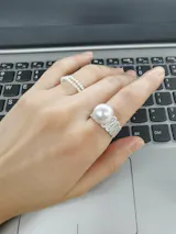 [Simpearl Signature] Queen Ring AAAA 11-12mm Freshwater