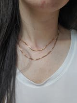 Dainty 1.2 mm Curb Chain | Gold Filled Curb Necklace | Gold Flat Curb Chain  | Unisex Men Woman Necklace 17.5 inch WA-775