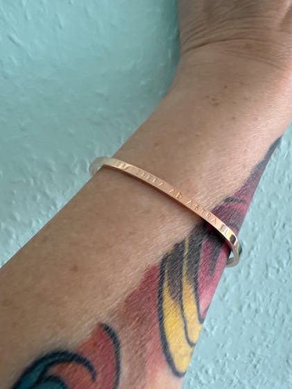 Always Blind Love & Loyalty Bangle Simple Pledge