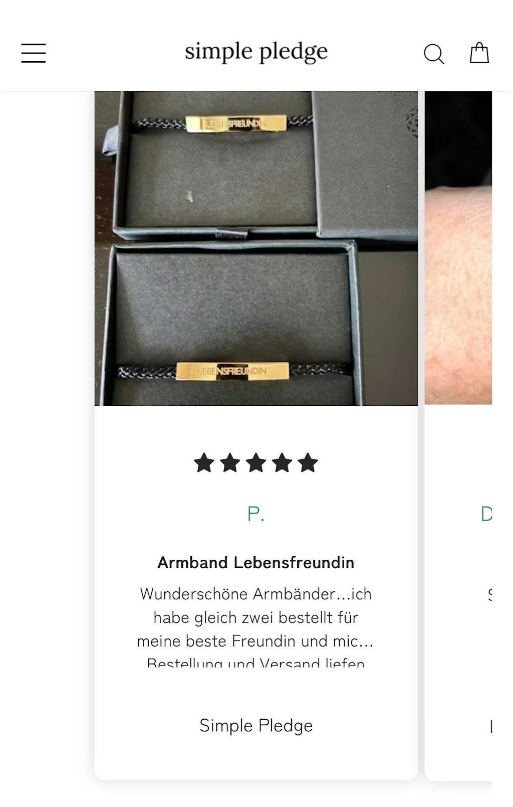 Lebensfreundin Armband