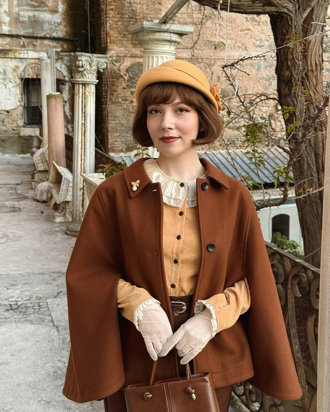 Amiri Romantic 3D Crochet Flowers Trimmed Corduroy Dress